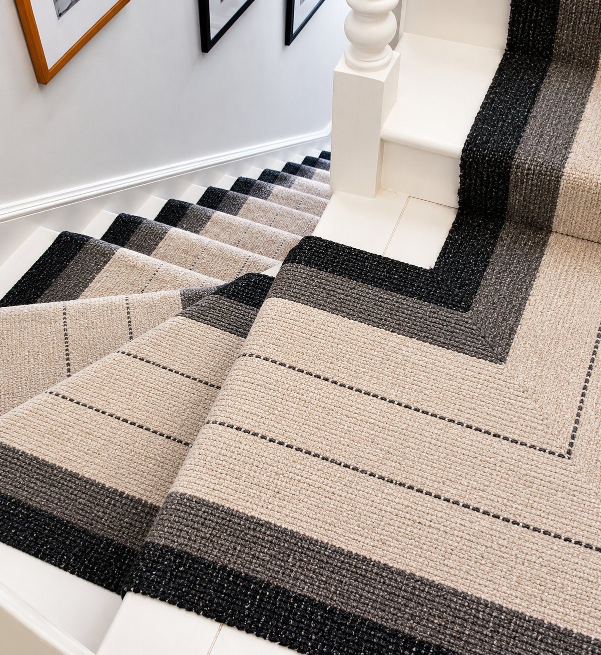 Black & grey, narrow stripe